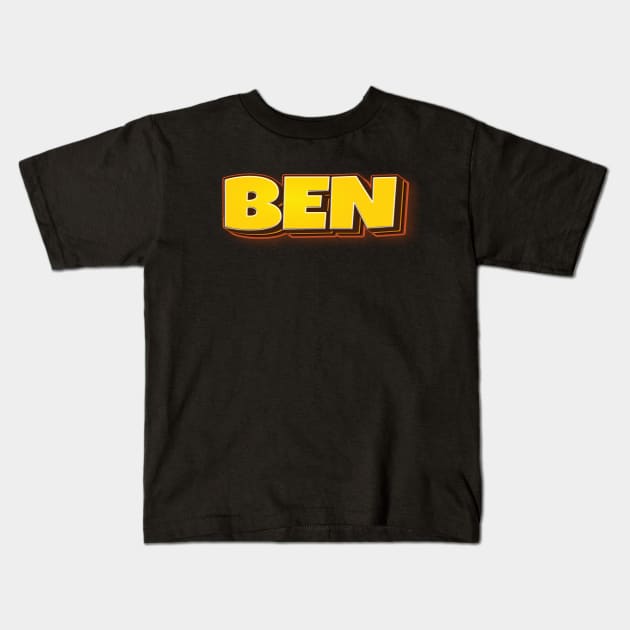 Ben Kids T-Shirt by ProjectX23Red